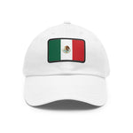 Flag Village Mexico Flag Hat Cap with Leather Patch