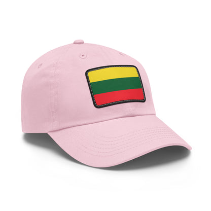 Flag Village Lithuania Flag Hat Cap with Leather Patch