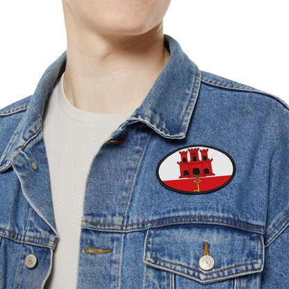 Flag Village Gibraltar Flag Embroidery Iron-On Patches