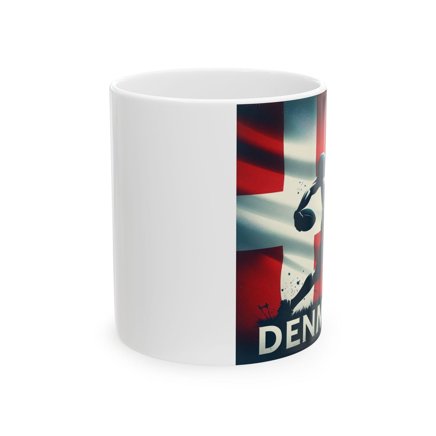 Flag Village Denmark Sporting Flag Ceramic Coffee Mug 11oz FV-MG0024