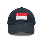 Flag Village Singapore Flag Hat Cap with Leather Patch