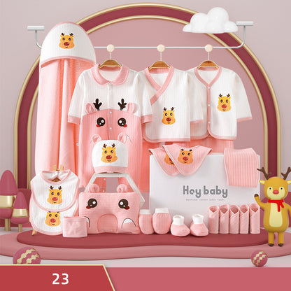 Flag Village Pure Cotton Baby Clothes Set Gift Box