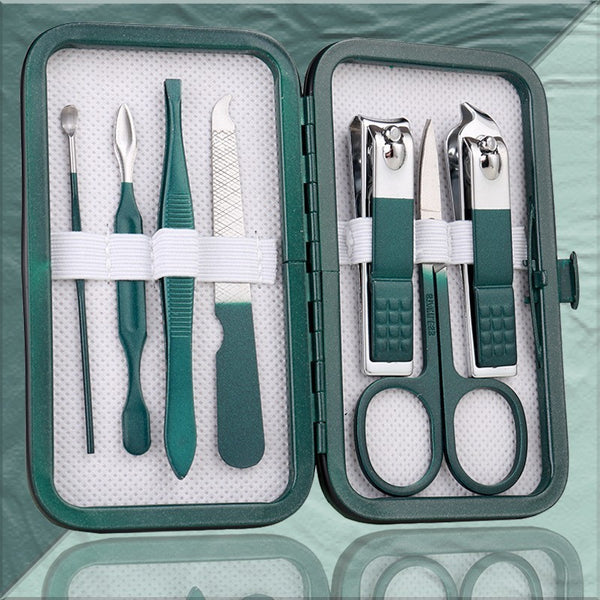 Flag Village Pedicure Knife Nail Clippers Set Box Manicure Implement Nail Clippers Set For Manicure