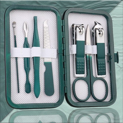 Flag Village Pedicure Knife Nail Clippers Set Box Manicure Implement Nail Clippers Set For Manicure