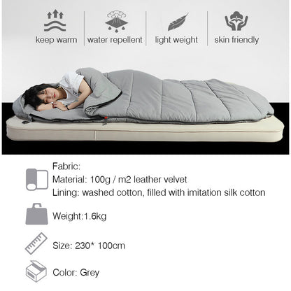 Flag Village Sleeping Bag Adult Outdoor Camping Adult Winter Thickening Cold Protection Single Widening