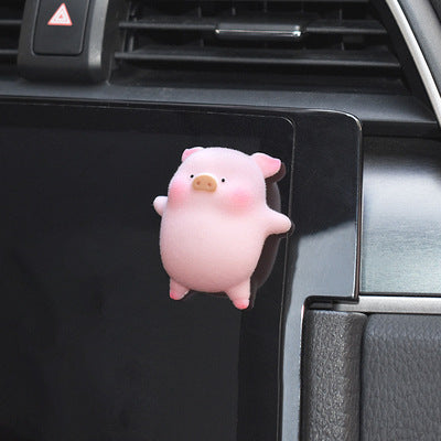 Flag Village Auto Tools Cute Cartoon Pig Car Accessories