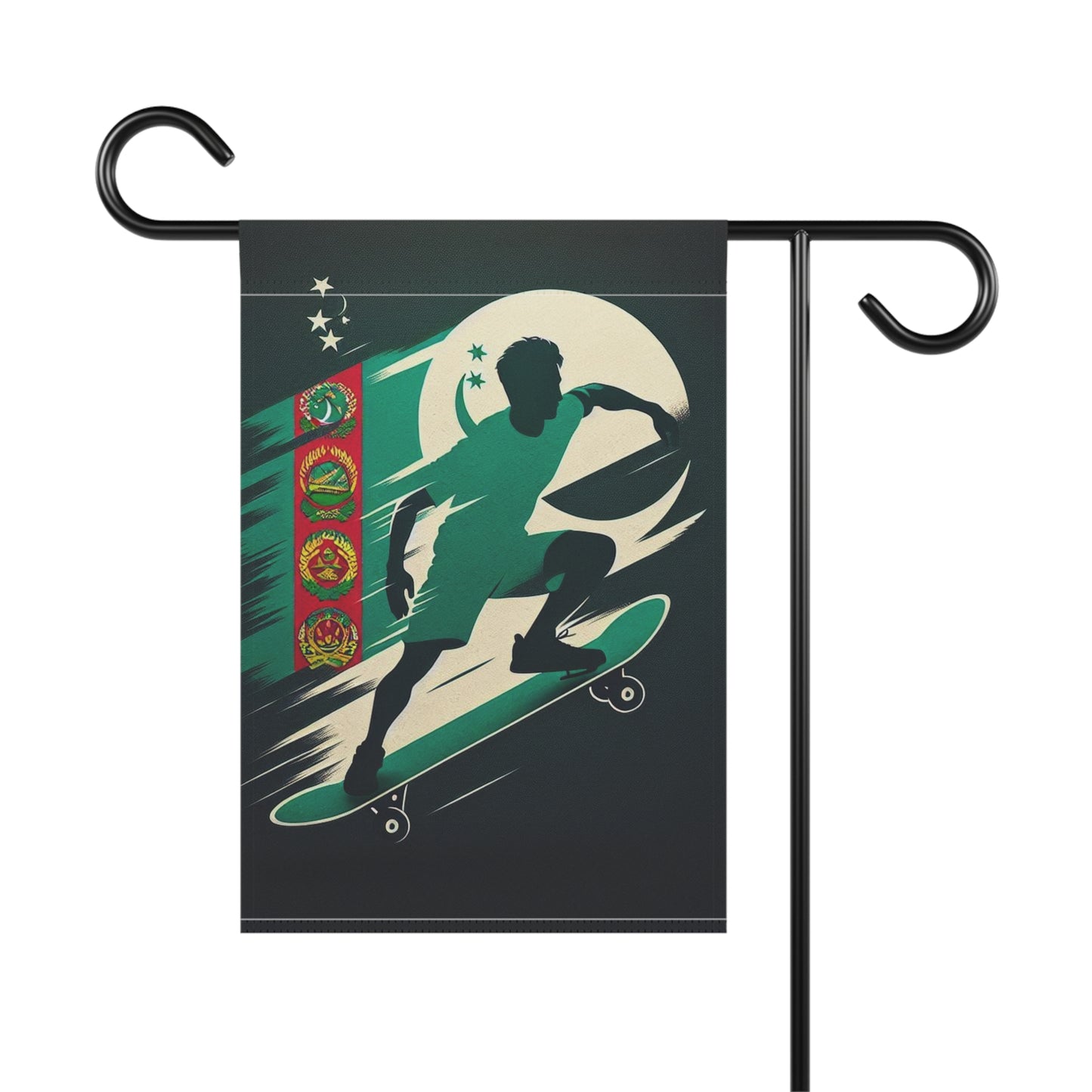 Flag Village Turkmenistan Flag Sporting Garden & House Banner TKM0002