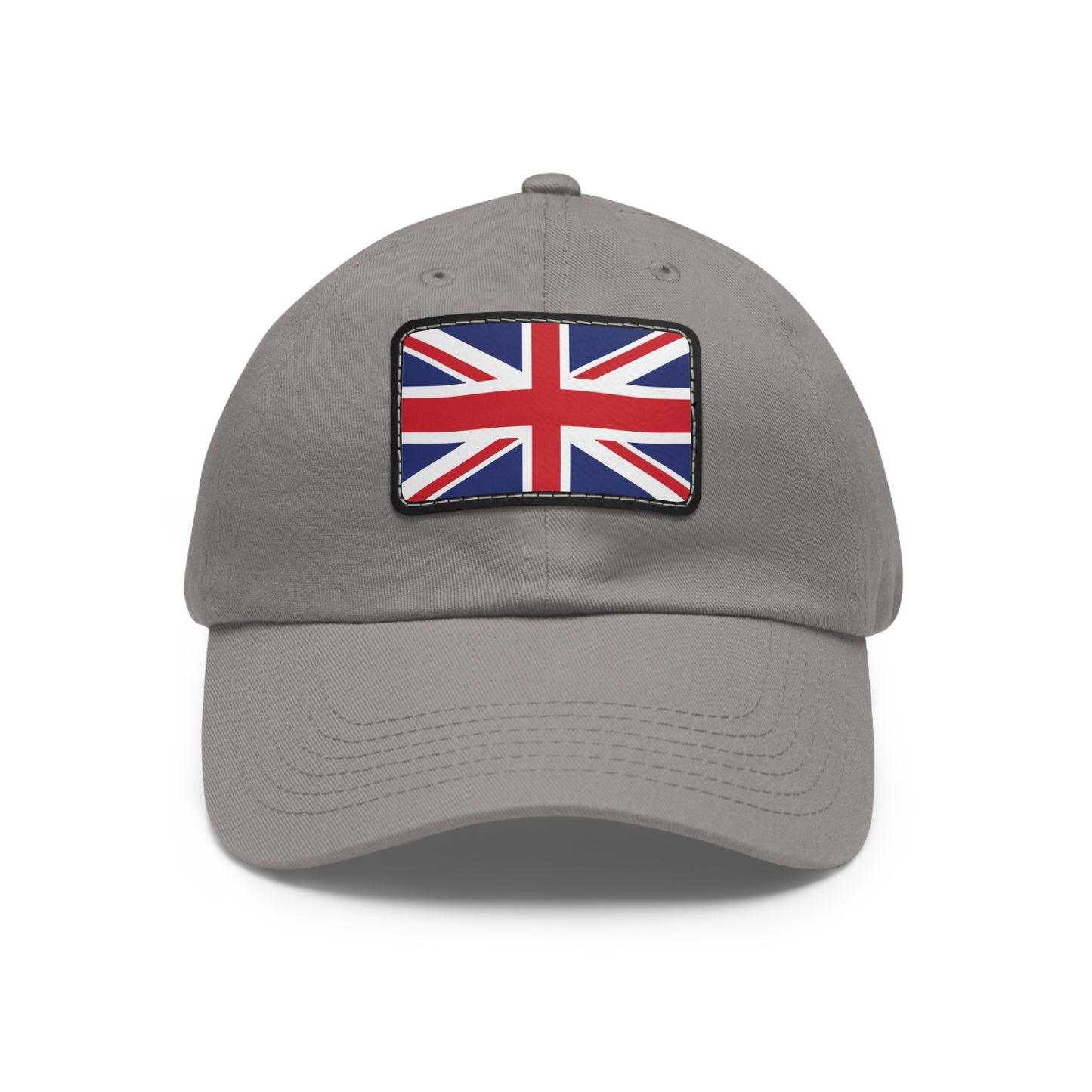 Flag Village United Kingdom Flag Hat Cap with Leather Patch