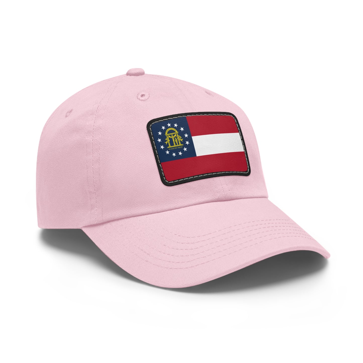 Flag Village USA Georgia State Flag Hat Cap with Leather Patch
