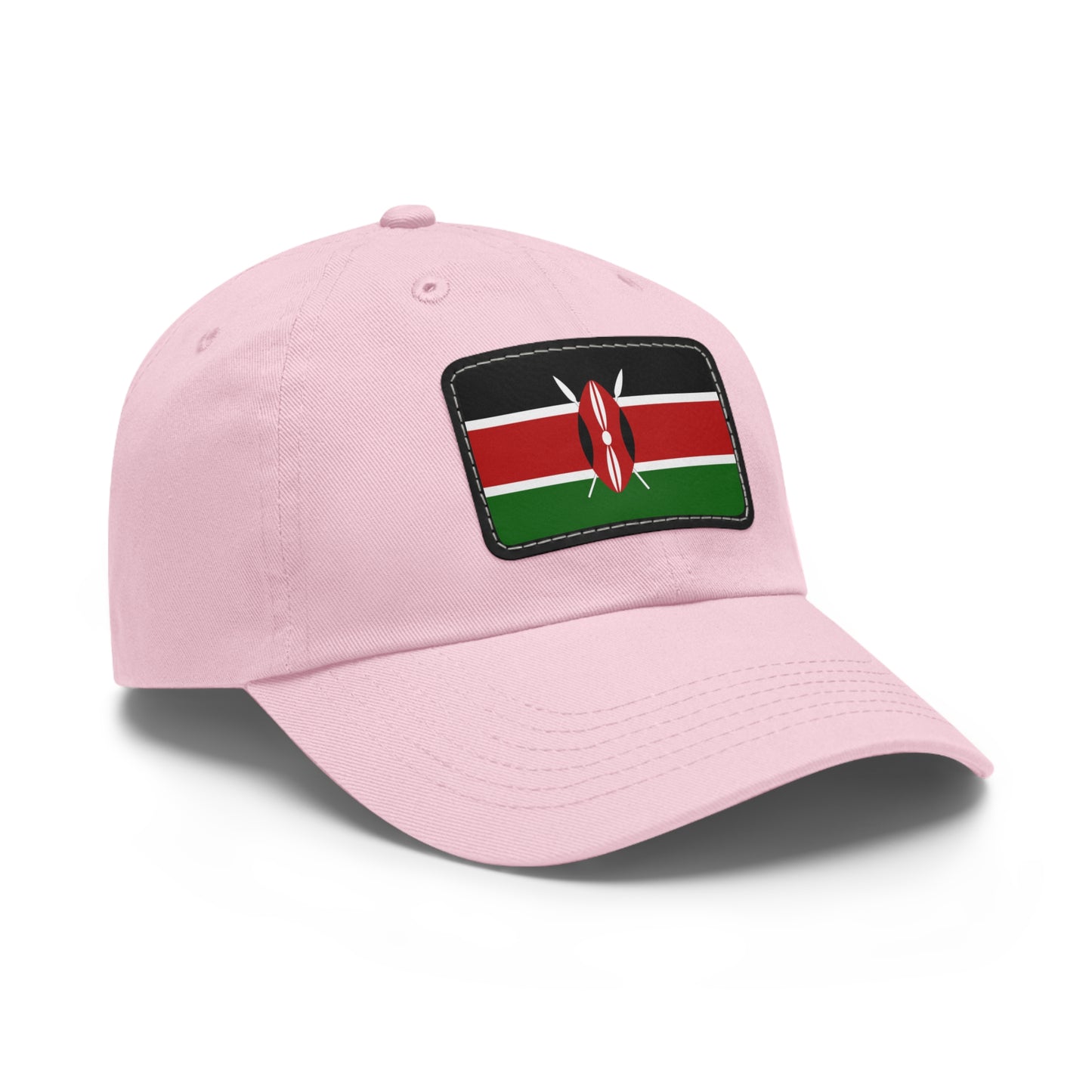 Flag Village Kenya Flag Hat Cap with Leather Patch