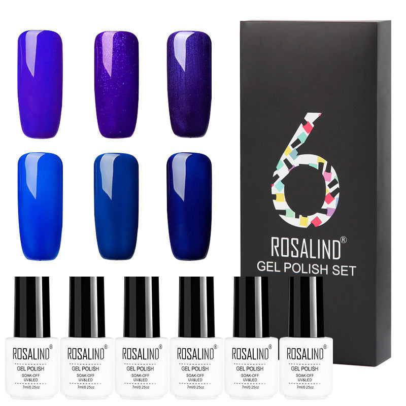 Flag Village 6 Colors Set Solid Color Gel Polish Set Nail Polish Gift Box Manicure