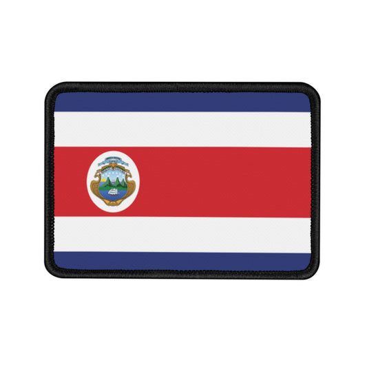 Flag Village Costa Rica Flag Embroidery Iron-On Patches