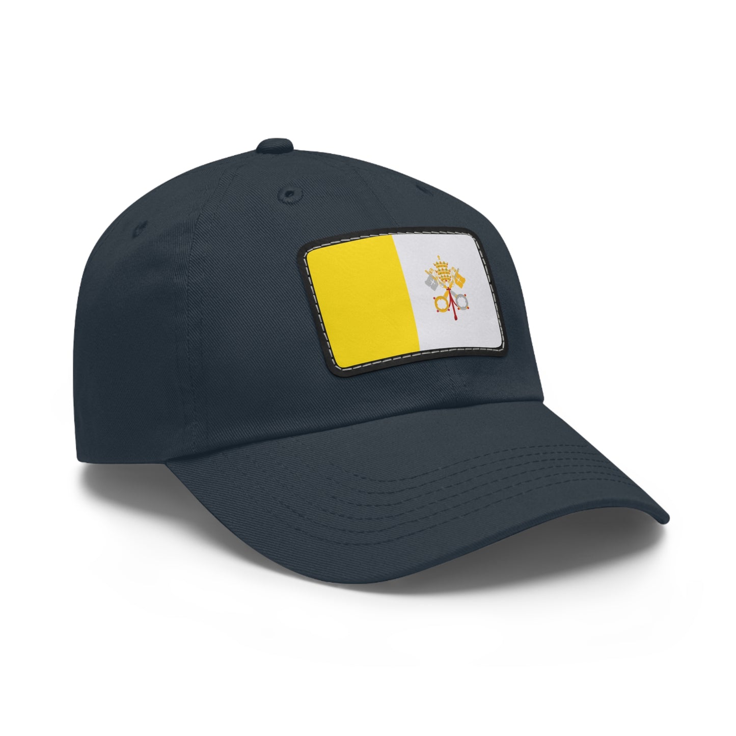 Flag Village Vatican Flag Hat Cap with Leather Patch