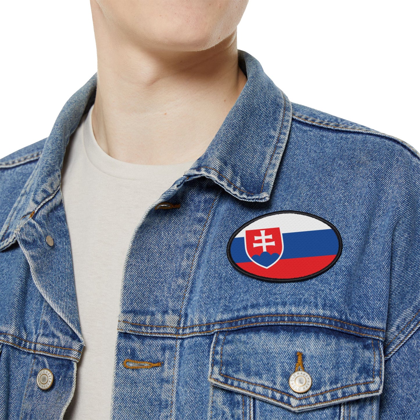 Flag Village Slovakia Flag Embroidery Iron-On Patches