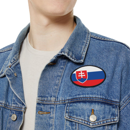 Flag Village Slovakia Flag Embroidery Iron-On Patches