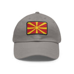 Flag Village Macedonia Flag Hat Cap with Leather Patch