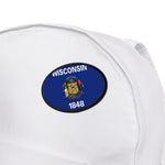 Flag Village Wisconsin State Flag Embroidered Iron-On Patch