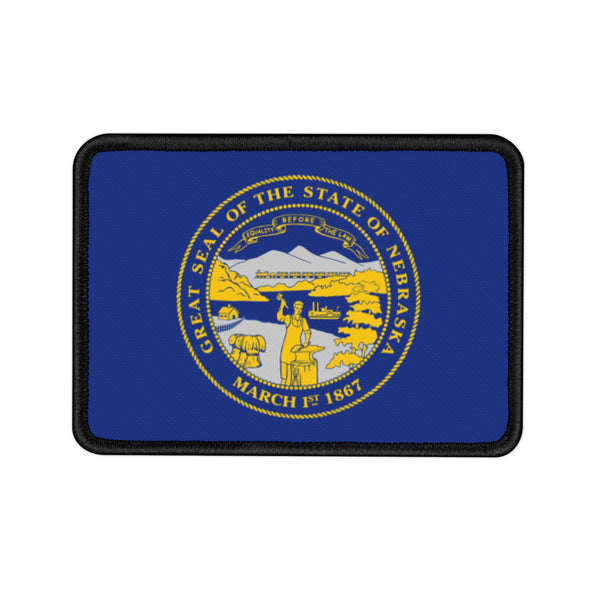 Flag Village Nebraska State Flag Embroidered Iron-On Patch