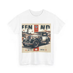 Flag Village UK Vintage Car Flag T-SHIRT Heavy Cotton Tee UK0021