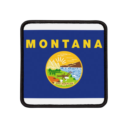 Flag Village Montana State Flag Embroidery Iron-On Patches