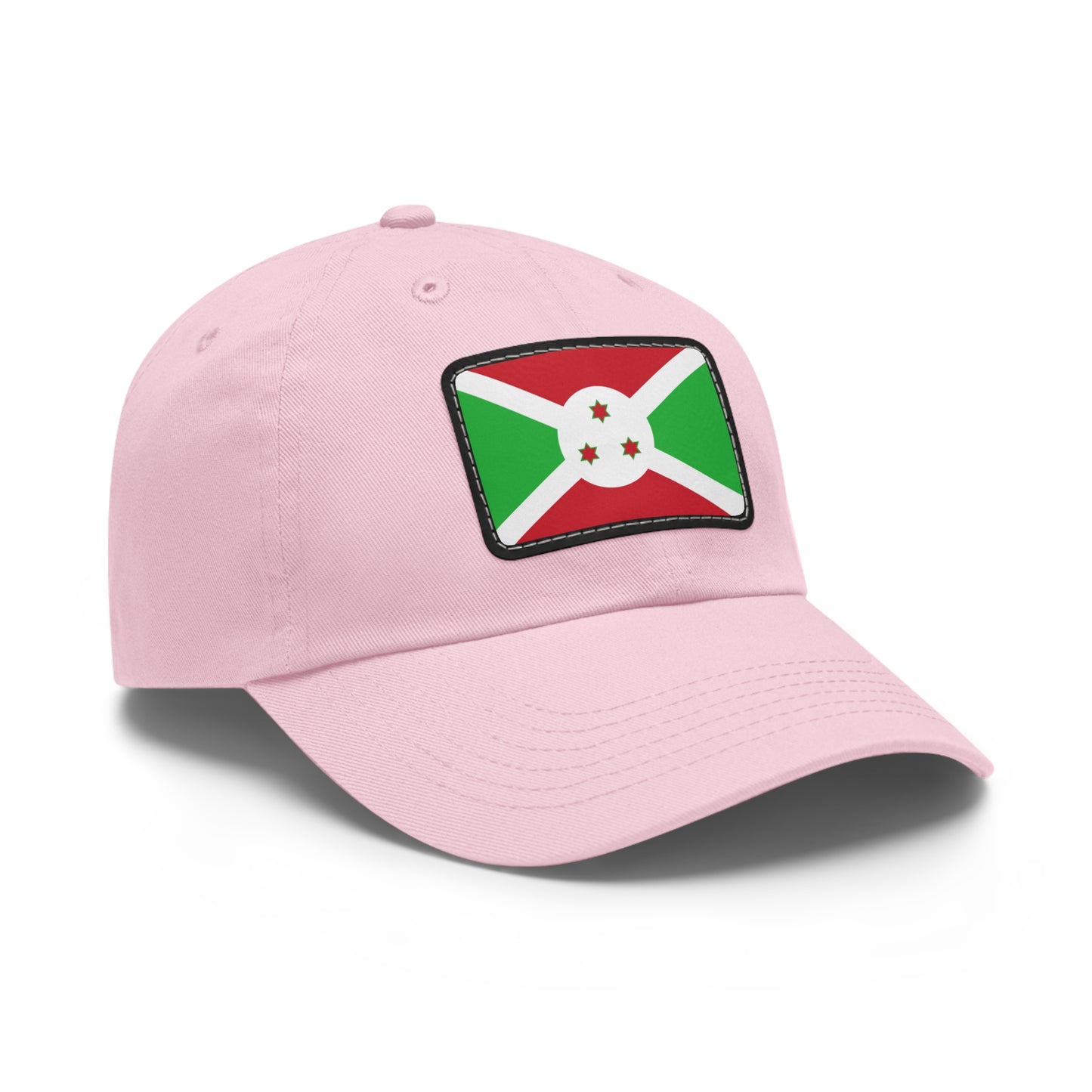 Flag Village Burundi Flag Hat Cap with Leather Patch