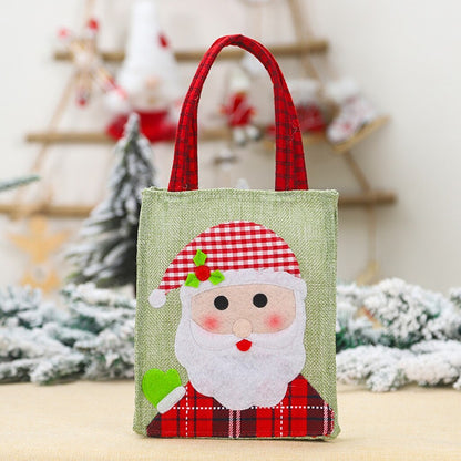 Flag Village Christmas felt cloth gift box non-woven bag