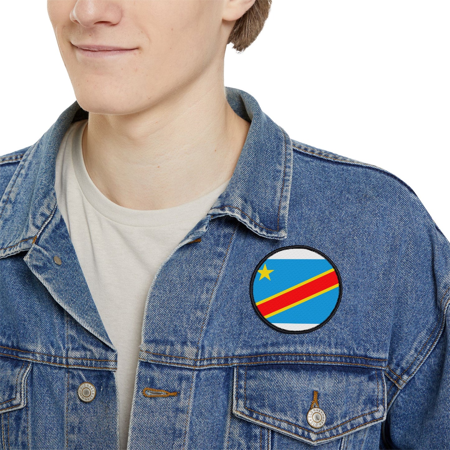 Flag Village Democratic Republic Of The Congo Flag Embroidery Iron-On Patches