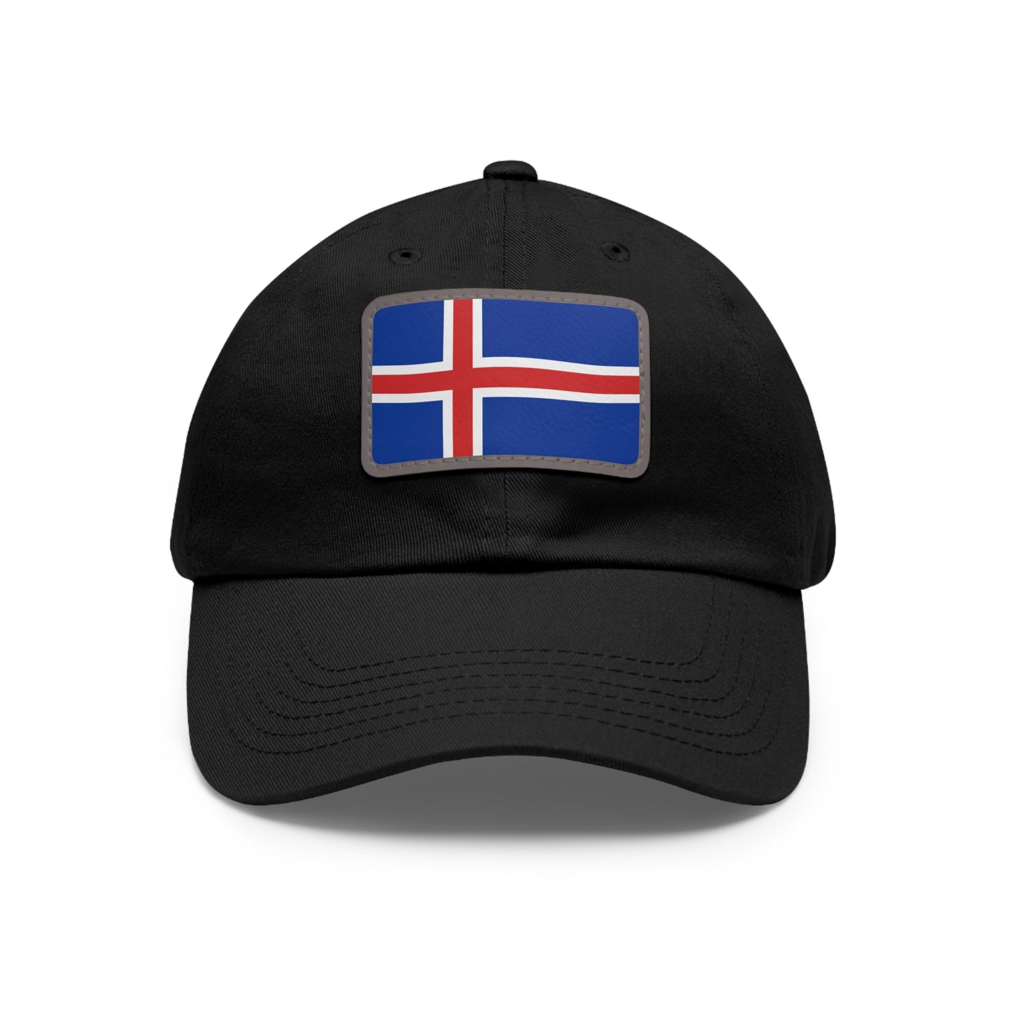 Flag Village Iceland Flag Hat Cap with Leather Patch