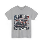 Flag Village USA Vintage Car Flag T-SHIRT Heavy Cotton Tee USA0020