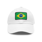 Flag Village Brazil Flag Hat Cap with Leather Patch
