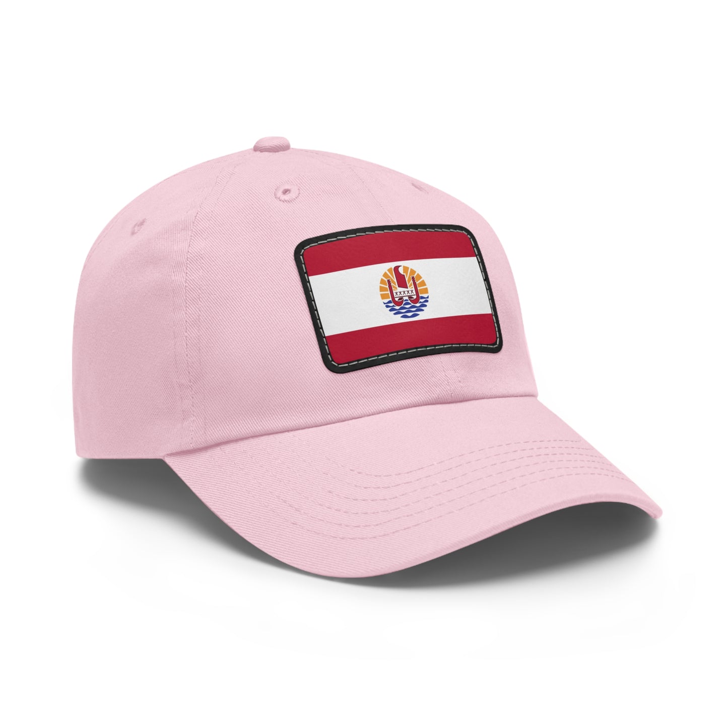 Flag Village Polynesia(French Polynesia) Flag Hat Cap with Leather Patch