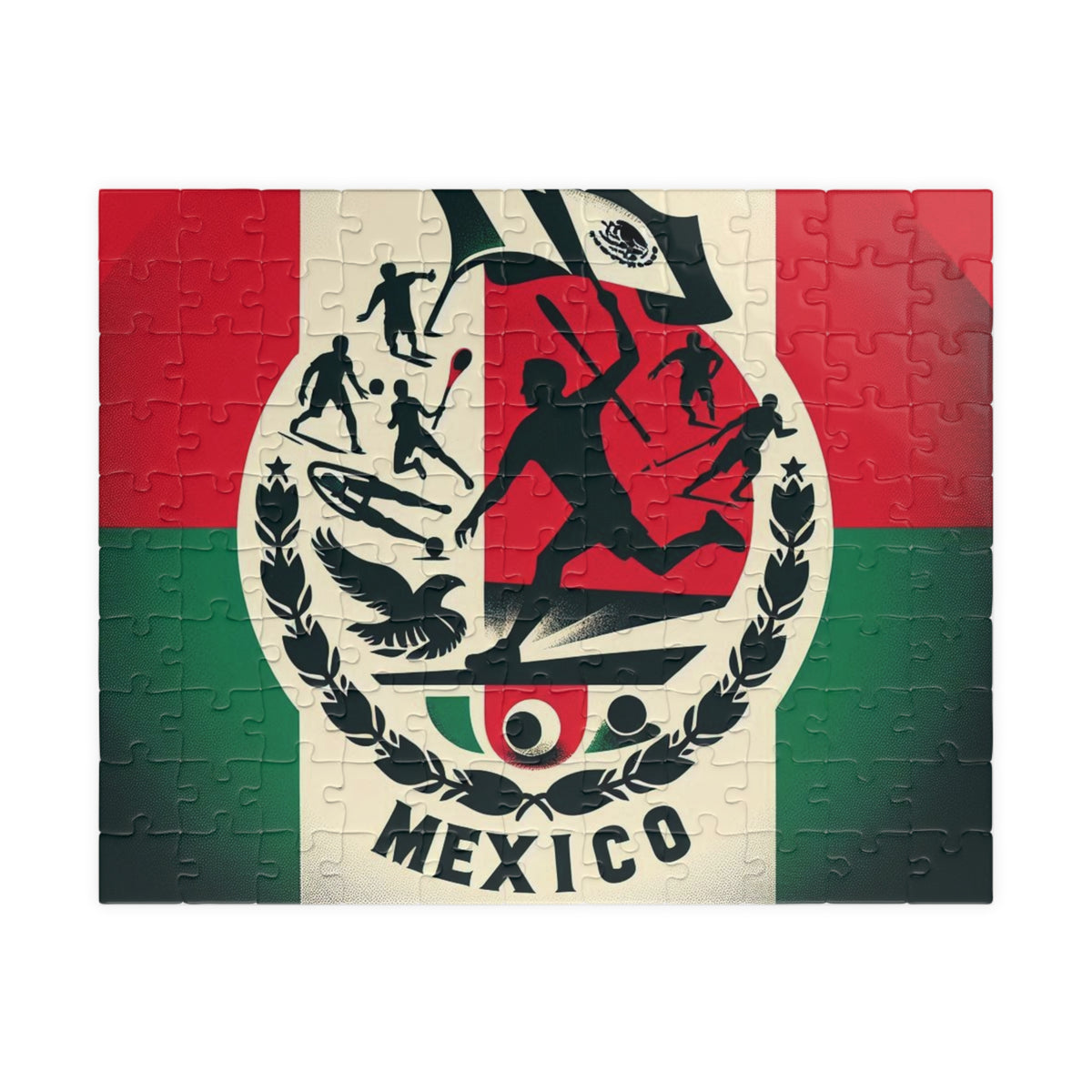 Flag Village Mexico Sporting Flag Puzzle