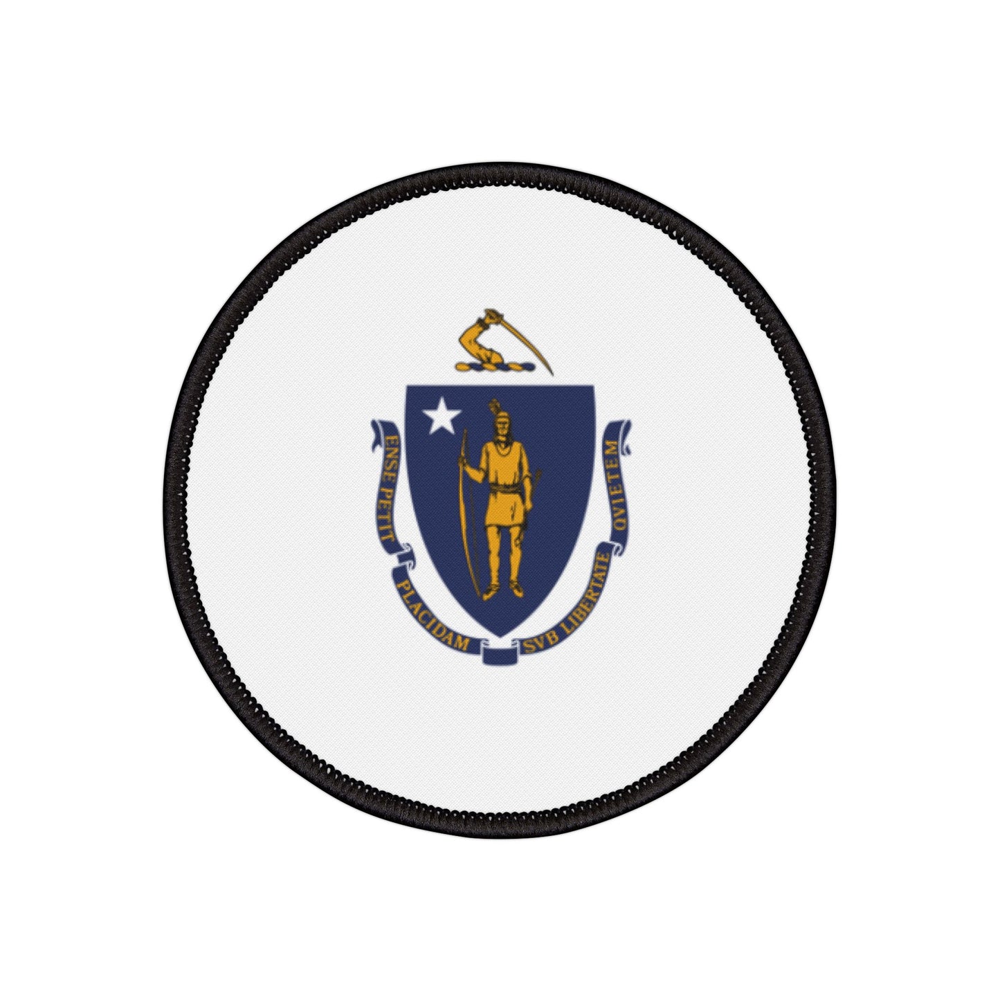 Flag Village Massachusetts State Flag Embroidery Iron-On Patches