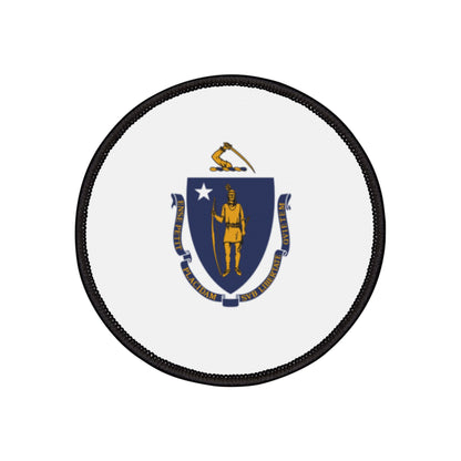 Flag Village Massachusetts State Flag Embroidery Iron-On Patches