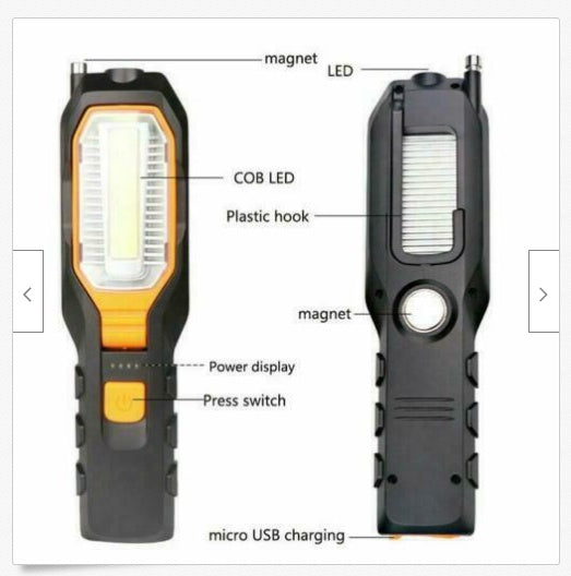 Flag Village Auto Tools Multifunctional COB Work Light Car Maintenance Light