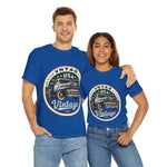 Flag Village USA Vintage Car Flag T-SHIRT Heavy Cotton Tee USA0013