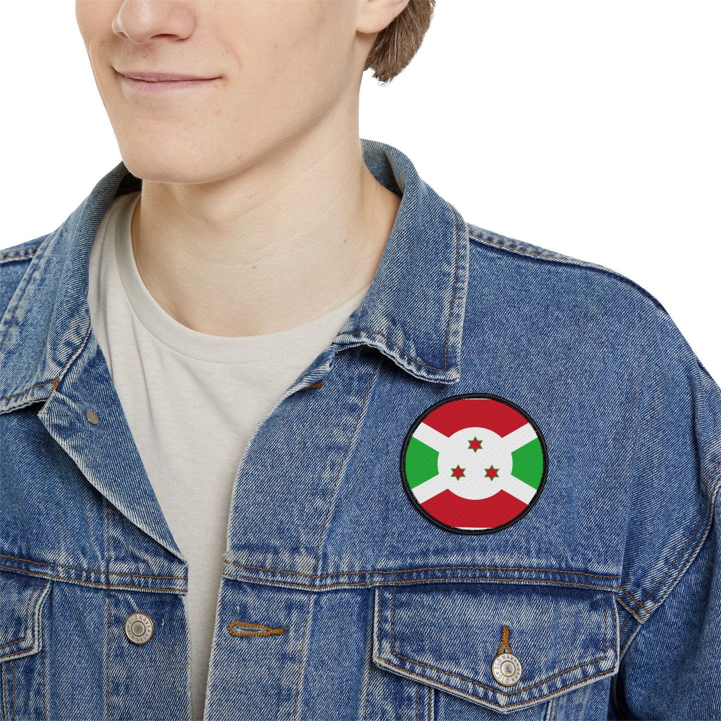 Flag Village Burundi Flag Embroidery Iron-On Patches