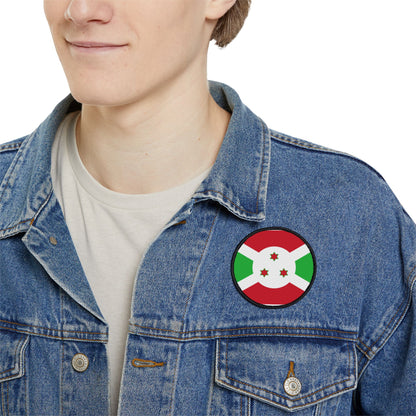 Flag Village Burundi Flag Embroidery Iron-On Patches