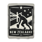 Flag Village New Zealand Sporting Flag Sherpa Fleece Blanket NZL0010