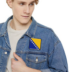 Flag Village Bosnia And Herzegovina Flag Embroidery Iron-On Patches