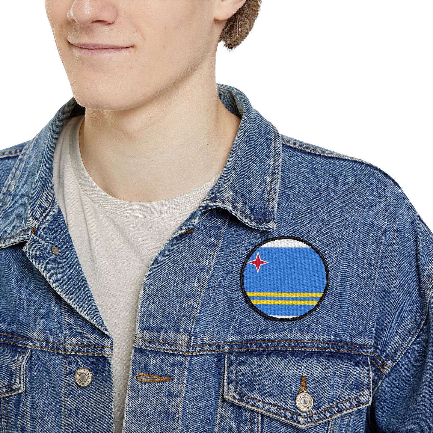 Flag Village Aruba Flag Embroidery Iron-On Patches