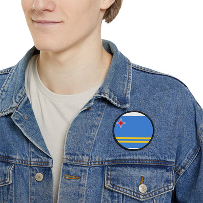 Flag Village Aruba Flag Embroidery Iron-On Patches