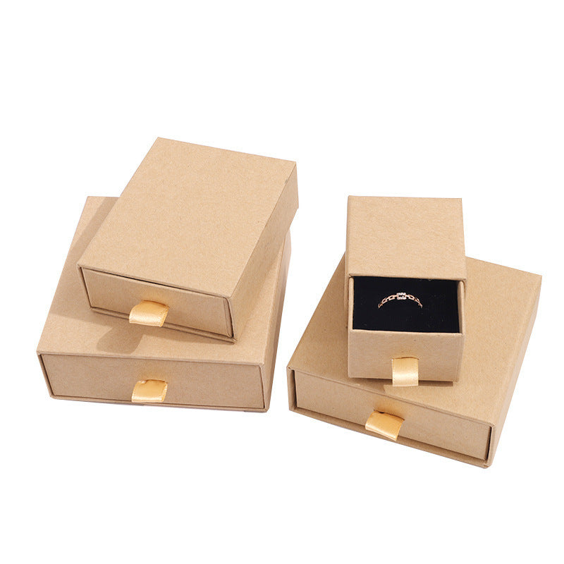 Flag Village Paper Box Custom Jewelry Box Chic Small Jewerly Packaging Display For Necklace Bulk Drawer Cardboard Gift Box