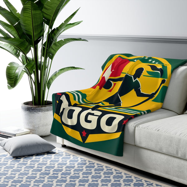 Flag Village Togo Sporting Flag Sherpa Fleece Blanket TGO0001