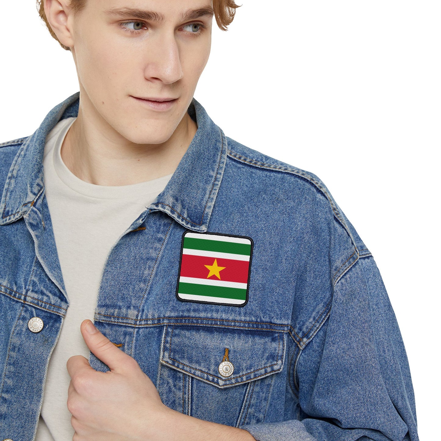 Flag Village Suriname Flag Embroidery Iron-On Patches