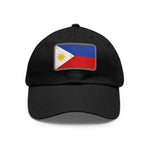 Flag Village Philippines Flag Hat Cap with Leather Patch