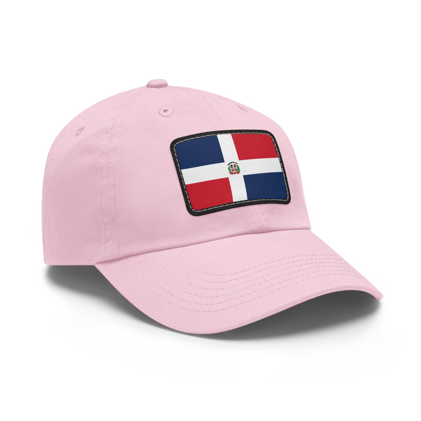 Flag Village Dominican Republic Flag Hat Cap with Leather Patch