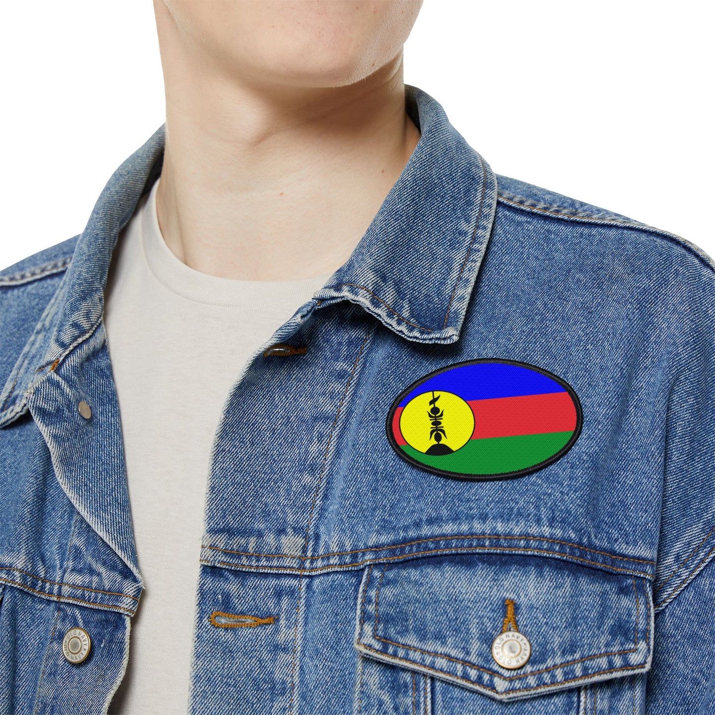 Flag Village New Caledonia Flag Embroidery Iron-On Patches