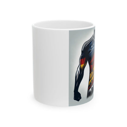 Flag Village Germany Sporting Flag Ceramic Coffee Mug 11oz DEU0008