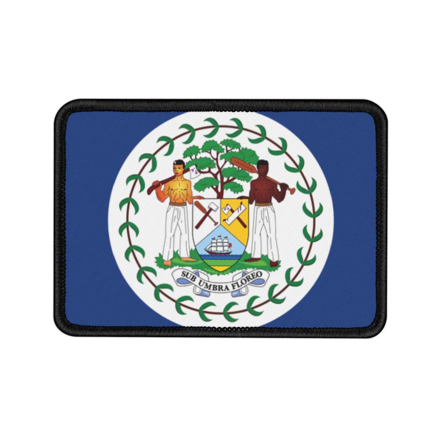 Flag Village Belize Flag Embroidery Iron-On Patches